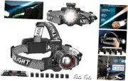 Super Bright LED Headlamp 2 Pack, 100000 Lumen Rechargeable Headlamp with