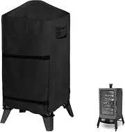 WOMACO Smoker Cover for Pit Boss 4/5/7 Pro - Series, PBV4PS1, PBV5PW1, PBV4PS2, Heavy Duty Waterproof Vertical Pellet BBQ Smoker Grill Cover (26.5" W x 26.5" D x 48" H, Black)