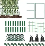 Trellis for Climbing Plants Outdoor,Metal Arch Trellis Climbing Plant Support Frame | Gardening Grow Support Frame for Tomato Cucumber Flower Grape Fruit Beans