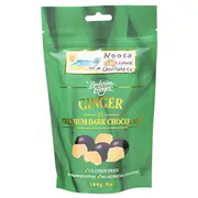 Noosa Natural Choc Co Ginger in Premium Dark Chocolate 100g