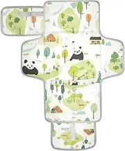 Reusable Baby Changing mat with Tissue Pocket Changing Pads for Changing Table Infant Travel Station Kit