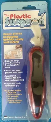 The Plastic Surgeon. Package Opener Steel Blade Charles Leonard Inc.