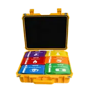 Waterproof Tough First Aid Kit - 6 Colour-Coded Modules, Tension Indicator Bandage, 43 x 38 x 15.4cm - Workplace Compliant & Durable Case