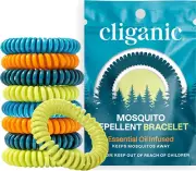 50 Pack Mosquito Repellent Bracelets, Deet-Free Bands, Individually Wrapped (Pac