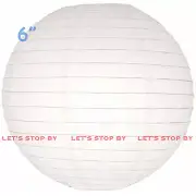 8 White 6" Paper Chinese Lantern Lamp Shade Wedding Party Decoration Supplies