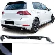 Rear Diffuser Black Gloss for VW GOLF 7 VII 17-21 With Gti Bumper