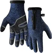 [ノーブランド品] Winter Touch Screen Gloves Anti-Slip Touch Screen Gloves Windproof Water Resistant Running Gloves Thermal Gloves Non-Slip Mitts for Running, Driving, Hiking, Skiing