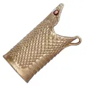 New Handmade Snake Head Brass Lighter Case Cover Shell Fits Bic J5 Lighter