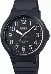 New Casio Men’s Watch Super Easy Reader - Black/White Accents MW240-1BVTC