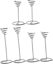 ibasenice 6pcs Air Pineapple Hook Double Ended Plant Stand Indoor Number Fern Notes Clamps Gold Frame Plant Holders Indoor Stand Artificial Photo Stands Propagation Fir Black Stainless Steel