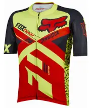 Fox Racing Ascent Pro Short Sleeve MTB Jersey Red/Yellow
