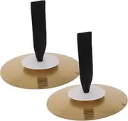 NULYLU 1 Pair Cymbal Dancing Party Prop Metal Cymbals Performance Musical Instrument Small Musical Instrument for Performance Small Hand Cymbals Hand Cymbals