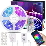 20M/65.6ft Ultra Long Bluetooth LED Strip Light, RGB LED Light Strip APP Control