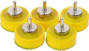 VALICLUD 5pcs Grinding Disc Flexible Sanding Disc Sanding Polishing Pads Wet Dry Sanding Discs Sanding Disc Plate for Woodworking Metal Grinding Tool Sander Polish Stainless Steel Yellow