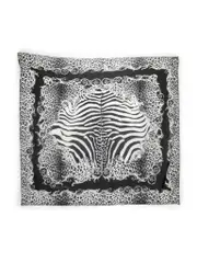 Black & White Animal Print Scarf
