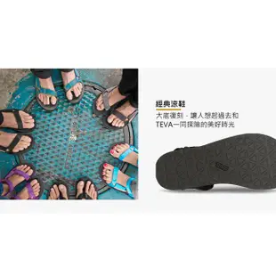 【TEVA】男 Original Universal 經典緹花織帶涼鞋/雨鞋/水鞋-黑 (原廠現貨)