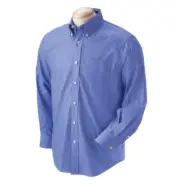 Devon & Jones, Savile Patterned Dress Shirt, Classic Fit , Blue, XL, Stripe