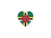 Patch Badge Patch Printed Thermoadhesive Flag Heart WD Dominique