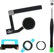 TPhaeay Black Home Button Replacement Compatible with iPad Mini 5 7.9” 2019 A2133 A2124 A2125 A2126 Incl Flex Ribbon Cable Connector and Screwdriver