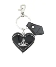 Vivienne Westwood Logo Engraved Keychain One size Black