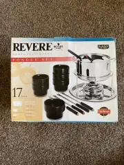 Revere Ware Stainless Steel 17 Piece Fondue Set - BRAND NEW RARE