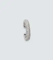 [Shay Jewelry] Shay Jewelry Jumbo 18kt white gold single ear cuff with white diamonds One Size silver