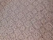 Jacquard Upholstery Fabric - 56" x 1 yd + Remnant piece~ Cream Diamond