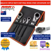 Bahco 5pce Ratcheting Ring End Spanner Set Metric Reversible Ratchet Spanners
