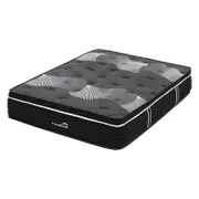 Familand Queen Size Mattress Pocket Spring Medium Firm Bamboo Charcoal Memory Foam in Black