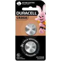 在飛比找momo購物網優惠-【DURACELL】金頂鈕扣型鋰電池 CR2025 3伏特 