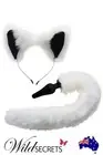 NEW Tailz Faux Fur Fox Tail Butt Plug & Ears, Sex Toy, Wild Secrets