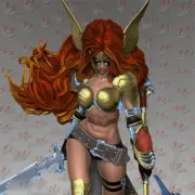 Spawn Angela 1/8 NO BASE 3D print figure Model Kit Unpainted Unassembled GK