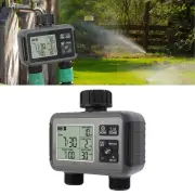 Automatic Irrigation Timer LCD Display 3/4-1/2 Inch Faucet 2 Zone Watering