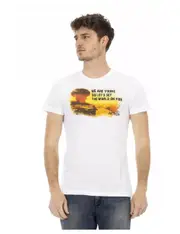 Short Sleeve T-shirt with Front Print 2XL Men