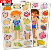 Toddler Toys Puzzles 2 3 4 Year Old – Set of 2 Wooden Montessori Baby Toys by QU