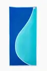 Solid & Striped Intarsia Greek Blue Colorblock Beach Towel