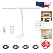 Flexible LED Desk Light with Clamp & Base - Remote-Controlled for Custom Comfort