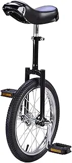 24/20/18/16 Inch Wheel Unicycle for Tall People/Kids/Adult, Starter Beginner Uni-Cycle Outdoor Sports Balance Cycling, 4 Colors Optional (Color : Blue, Size : 18") Durable TDF