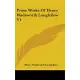 Prose Works Of Henry Wadsworth Longfellow