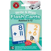 Learning Can Be Fun Write & Wipe Addition Flashcards