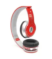 Wireless Bluetooth Stereo Headset with Mic, Mp3 Player with Card - Red iPhone 8