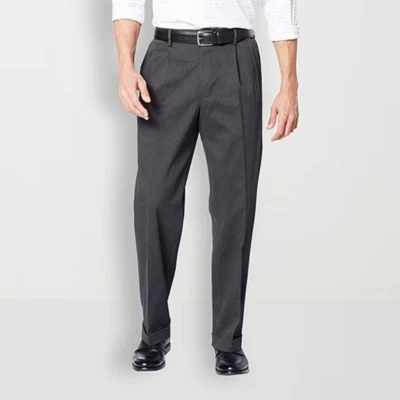 Dockers Men's Comfort Khaki Relaxed Fit Pleated Stretch Pants, W33 L32 NEW