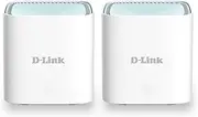 D-Link 2-Pack Home Mesh WiFi System - Eagle PRO AI AX1500 WiFi6 Wireless Mesh Router (M15-2PK), Google/Alexa Voice Control Compatible Mesh Network, High-Speed 1500Mbps, Easy Setup, Wide Coverage