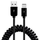 For Samsung Galaxy S24/Ultra/Plus - Coiled USB Cable Type-C Charger Cord USB-C