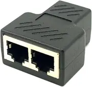 CY Cat6 RJ45 8P8C Plug to Dual RJ45 Splitter Network Ethernet Patch Cord Adapter with Shield