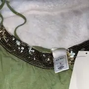 NWT Old Navy Size Medium Green Tank Top With Sequins