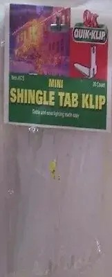 3 PACKAGES NEW SHINGLE TAB LIGHT CLIPS 60 pc.