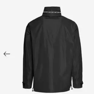 全新真品MCQ by Alexander McQueen黑色軟料 徽標拉鏈 連帽夾克 外套