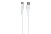Monster TPE 2M USB-C to USB-A Android Phone Charging Sync Power Data Cable White