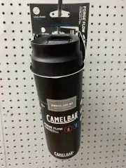 CAMELBAK STAINLESS STEEL WATER BOTTLE 16oz VACUUM INSULATED BLACK NON-SLIP BASE